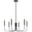 6-Light Black Farmhouse Chandelier - Cappucci Living