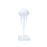 White jellyfish-shaped pendant light on a white background