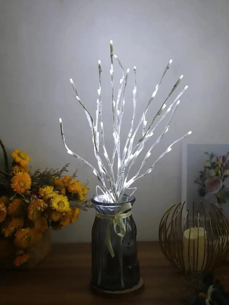 Warm white festive twig lights for wedding decorations