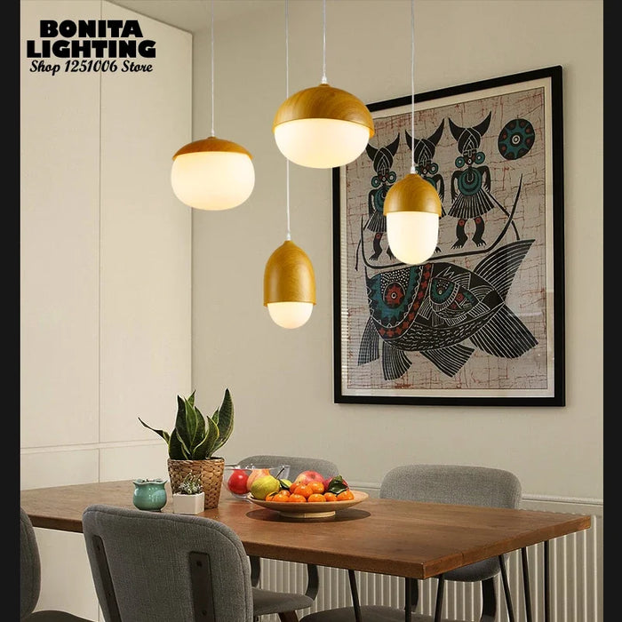 Adjustable Nature-Inspired Pendant Lamp for Living Room