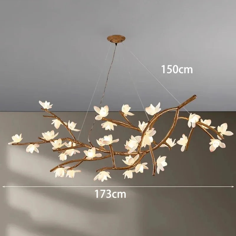 Flower Art Modern Wood LED Pendant Light - Cappucci Living