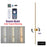 Smart light fixture with remote control and smartphone app on a white background