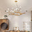 Glass Bubble LED Tree Branch Chandelier for Modern Interiors