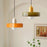 Adjustable cord glass hanging lamp for bedroom decor