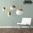 Modern Acorn Mushroom Glass Pendant Light for Bedroom