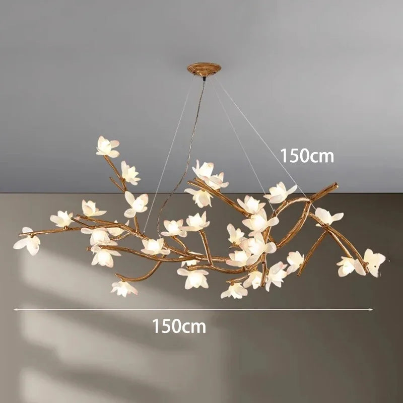 Flower Art Modern Wood LED Pendant Light - Cappucci Living