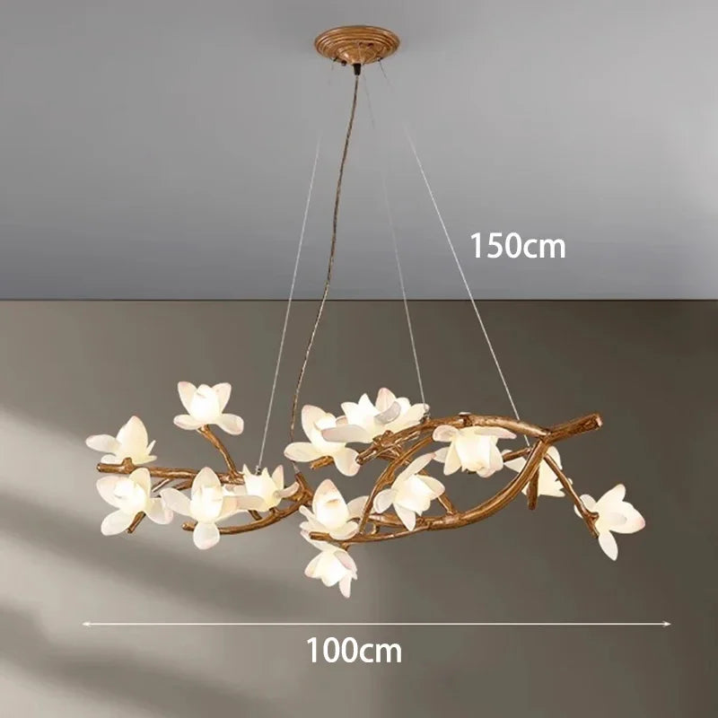 Flower Art Modern Wood LED Pendant Light - Cappucci Living