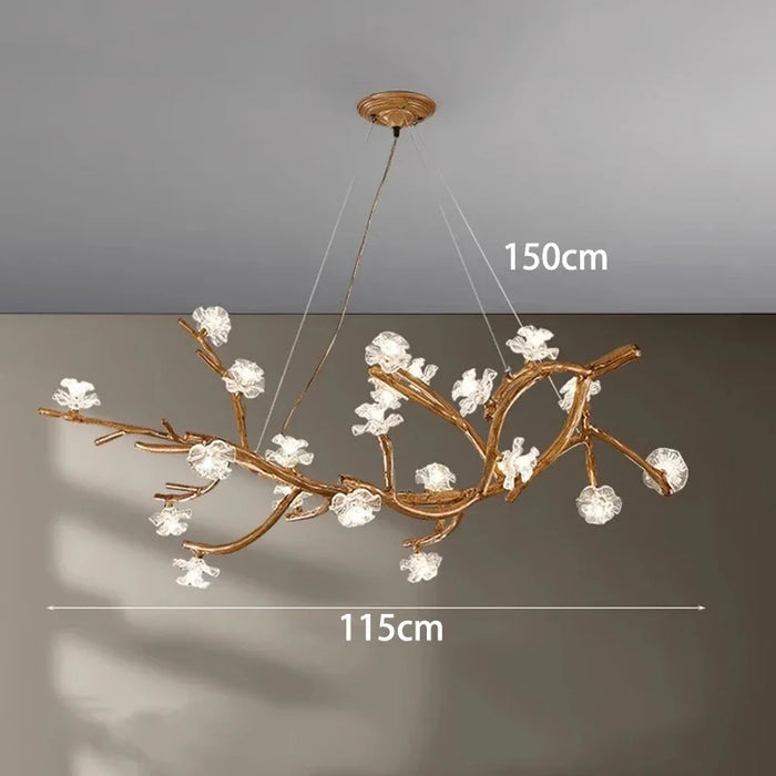 Flower Art Modern Wood LED Pendant Light - Cappucci Living