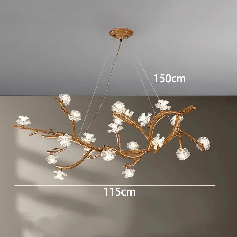 Flower Art Modern Wood LED Pendant Light - Cappucci Living