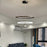 Black and Gold Post-Modern LED Hanging Lamp