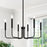 Elegant Black Farmhouse Chandelier for Dining Room