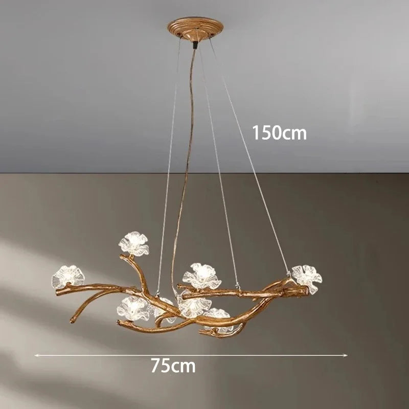 Flower Art Modern Wood LED Pendant Light - Cappucci Living