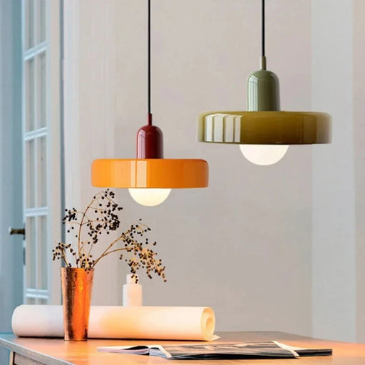 Nordic retro glass chandelier for living room