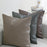Vegan leather cushion cover for contemporary living spaces