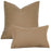 Woven Textured PU Leather Throw Pillow Cover - Cappucci Living