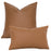 Woven Textured PU Leather Throw Pillow Cover - Cappucci Living